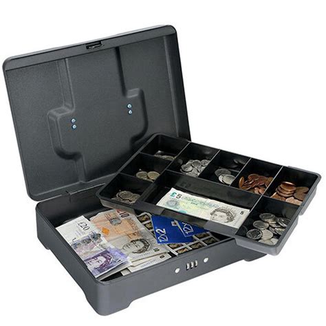 5 Star Facilites Premium Cash Box Black 